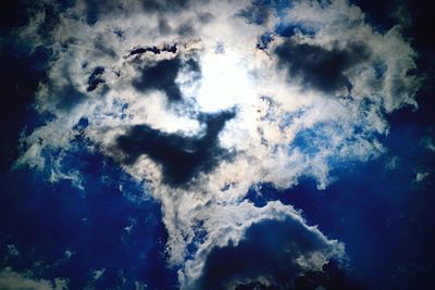 Aerial view of clouds in sky