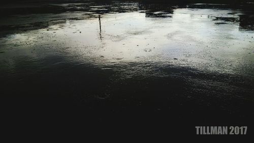 Reflection of clouds in water