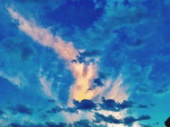 Low angle view of clouds in sky