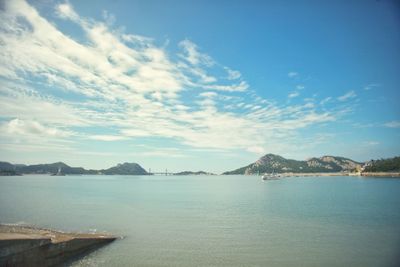 Scenic view of sea against sky