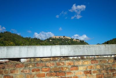 Built structure against blue sky