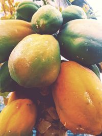 Full frame shot of fruits in market