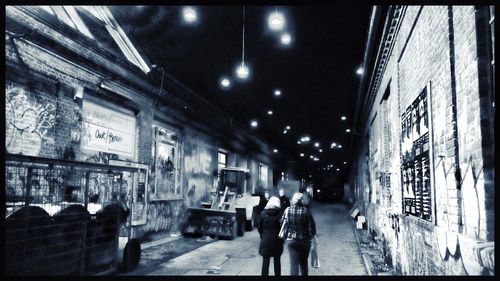 Woman standing in city