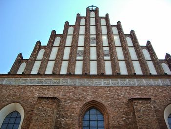 Low angle view of building against sky