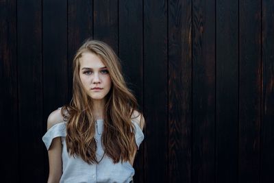 Portrait of young woman