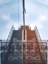 Low angle view of bridge against sky