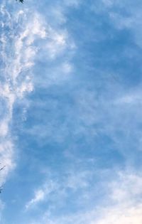 Low angle view of clouds in sky