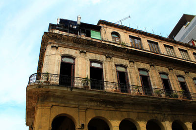 Low angle view of old building