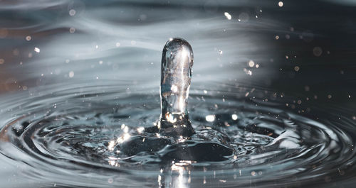 Close-up of splashing water