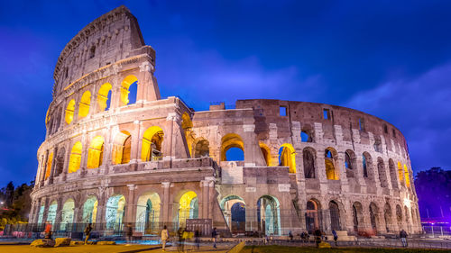 Old ruin of building against cloudy sky