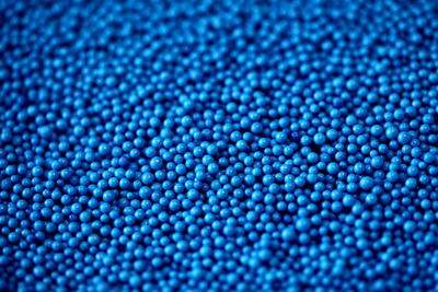 Full frame shot of blue candies