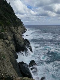 Scenic view of sea against sky