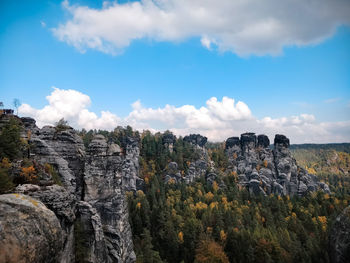 Panoramic view of landscape against sky