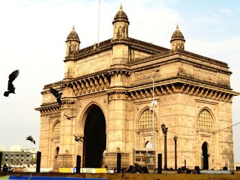 Low angle view of historical building