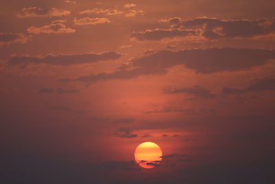 Scenic view of sunset sky