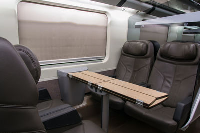 Interior of train
