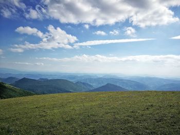 Scenic view of landscape against sky