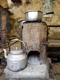 Old age angithi from a tea stall