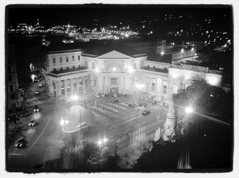 City street at night