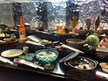 High angle view of trees