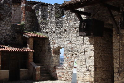 Low angle view of old building