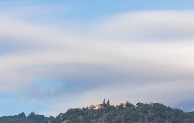 Panoramic view of mountains against sky