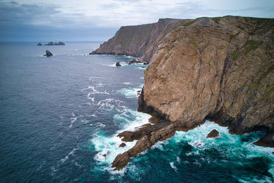 Aerial photo of benwee head cliffs.  