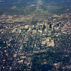 High angle view of cityscape