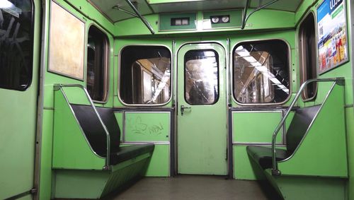 Interior of train