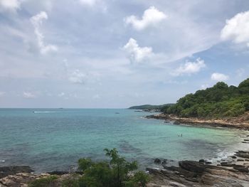 Scenic view of sea against sky