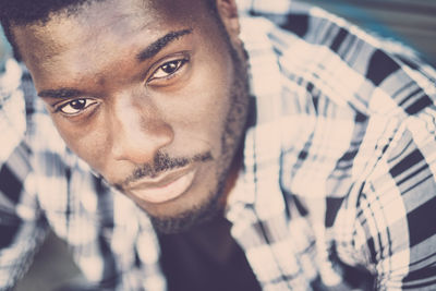 Close-up portrait of young man