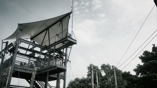 Low angle view of built structure against sky