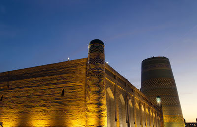 Low angle view of old building against sky