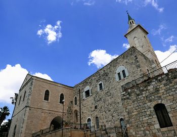 Low angle view of building against sky