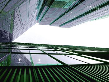 Low angle view of modern building against sky