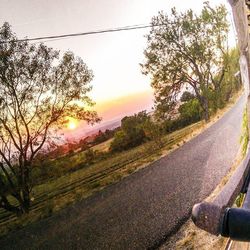 Road at sunset