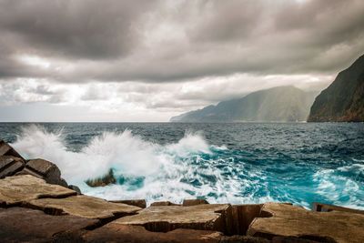 Scenic view of sea against sky