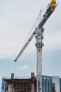 Cranes at construction site