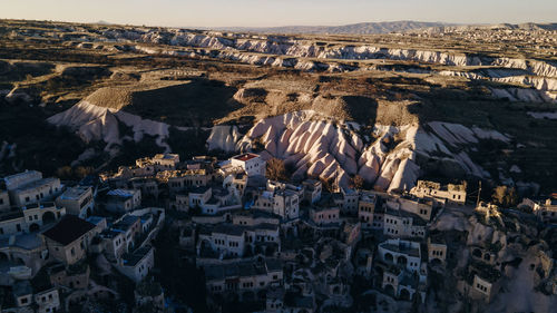 High angle view of city