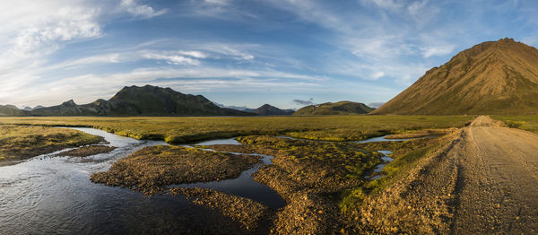 Scenic view of landscape against sky