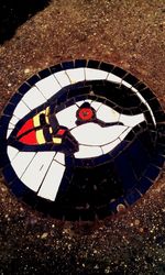 Mid section of man and woman