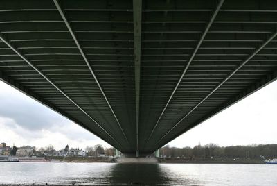 Low angle view of bridge over river