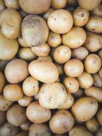 Full frame shot of onions for sale