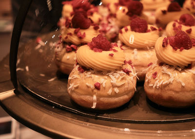 Close-up of dessert in plate