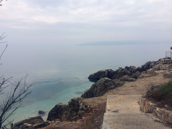 Scenic view of sea against sky