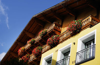 Low angle view of building against sky