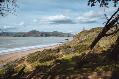 Scenic view of sea against sky