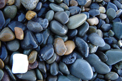 Full frame shot of pebbles