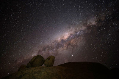 Awesome milky way in spitzkoppe, namibia