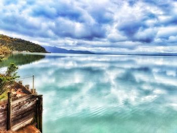 Scenic view of sea against sky